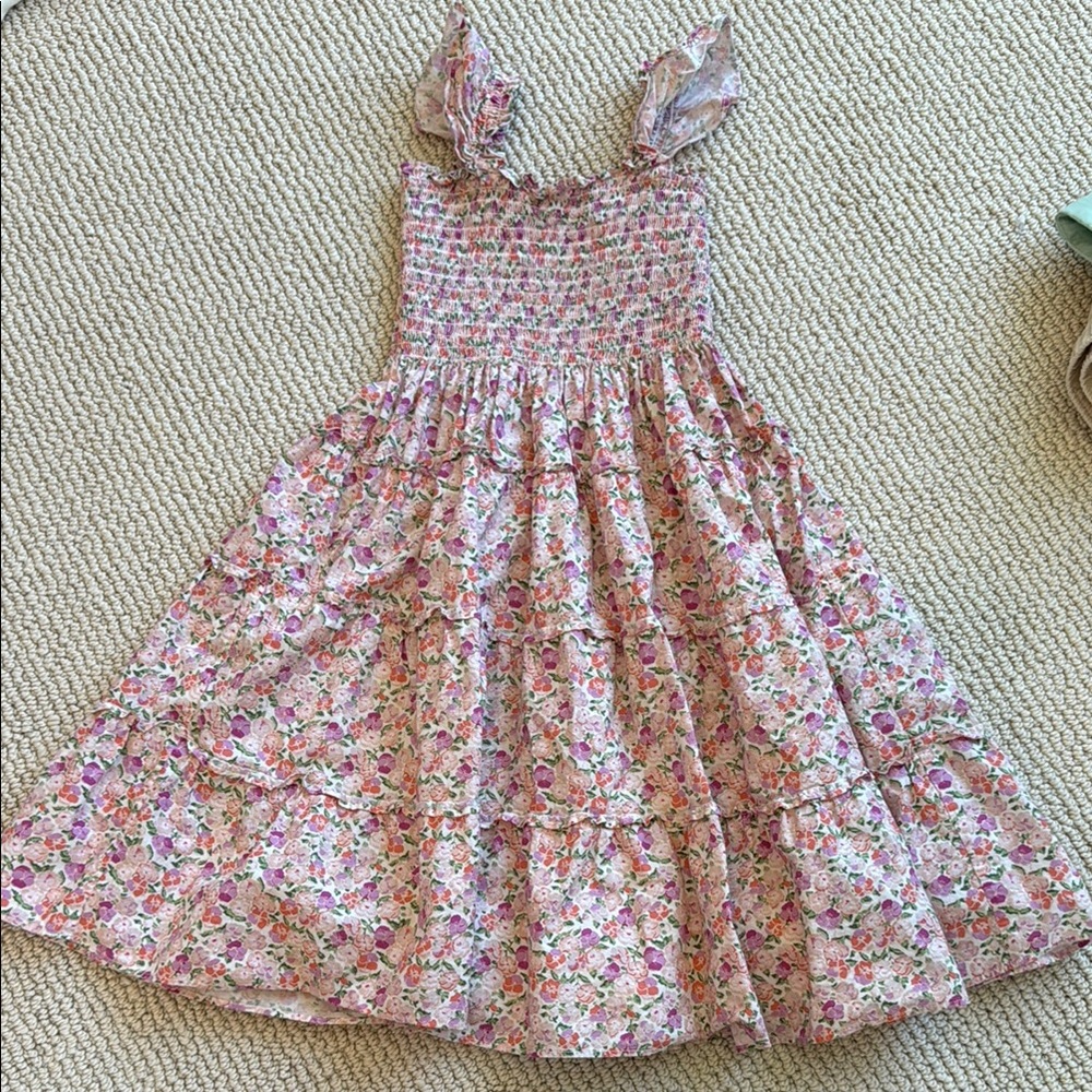 Hill House Floral Pink Kids Dress